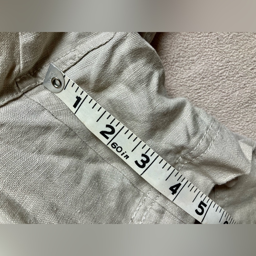 Women’s 100% Linen Bermuda Shorts with Rhinestone Detail size 12 - Picture 8 of 8